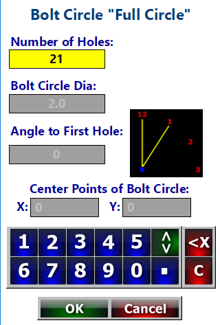 Bolt Circle Calculator
