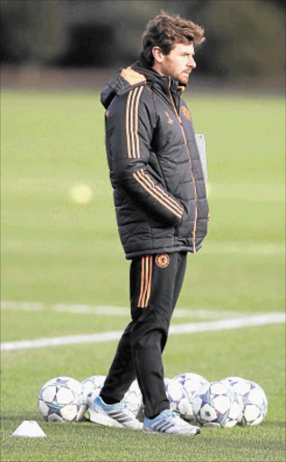 MAKE OR BREAK: Chelsea manager Andre Villas-Boas during a training session prior to tonight's Champions League match against Valencia. Photo: Getty Images