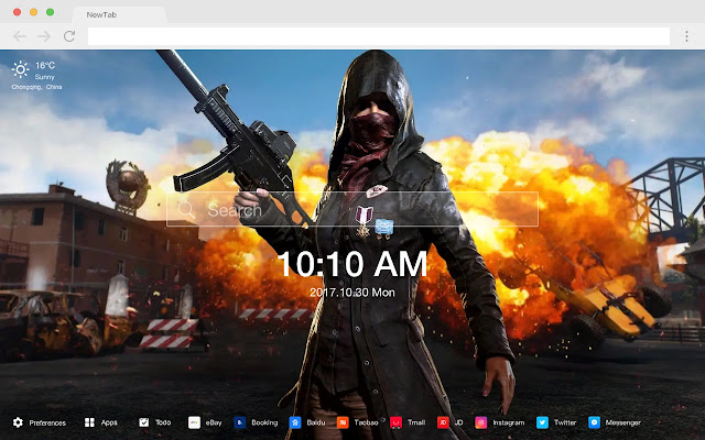 PUBG HD Pop Games New Tabs Theme