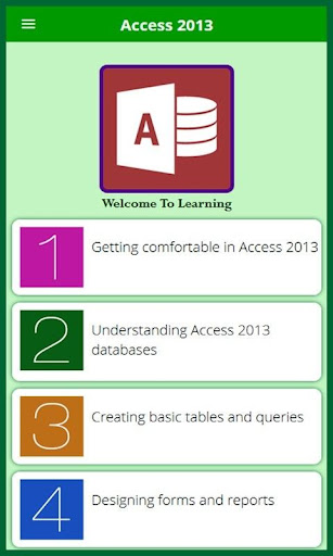 Learn for Access 2013 Tutorial