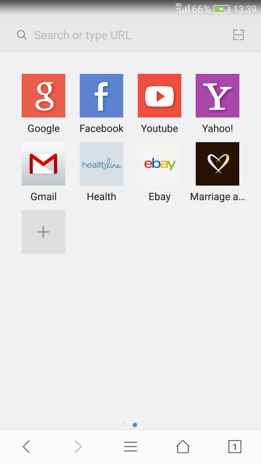 Phoenix Browser Screen 1
