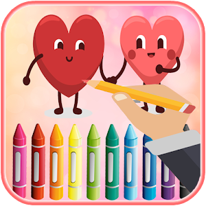 Valentines Day Coloring Book : ( love pages ) Valentine's Icon