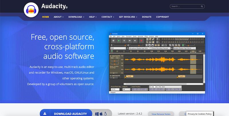 Audacity kapak fotoğrafı 