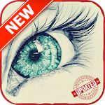 Cover Image of ダウンロード realistic eyes drawing 1.0 APK