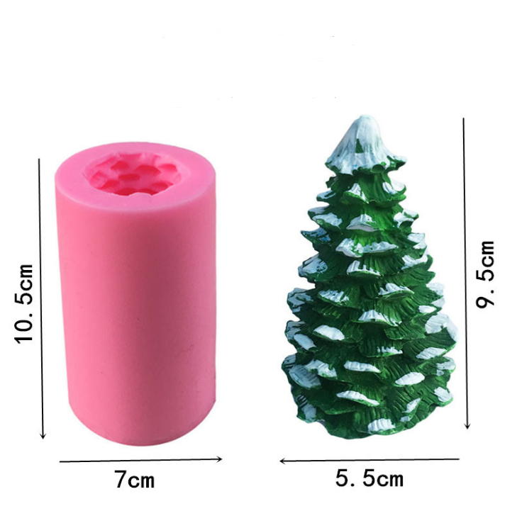 Siliconen kerstboomvorm voor unieke kerstdecoraties. Herbruikbaar, flexibel en perfect om zelf kerstversiering te maken.