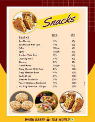 Wagh Bakri Tea World menu 2