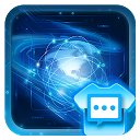 Descargar Blue technology skin for Handcent Next SM Instalar Más reciente APK descargador