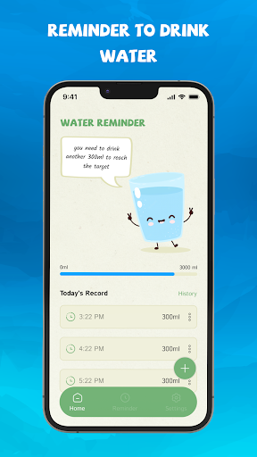 Screenshot Drink Water Reminder & Tracker