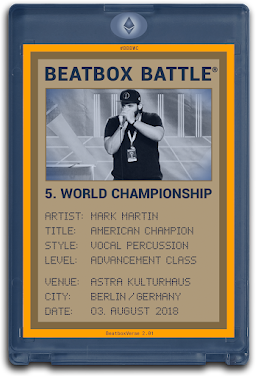 Beatbox Battle World Championship #026 Blue Card - Mark Martin (USA)