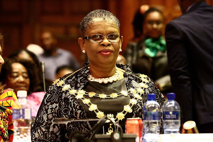 The newly elected eThekwini Mayor Zandile Gumede during her inauguration at the Durban City Hall on August 23, 2016 in Durban, South Africa. Gumede who is the first woman to be elected mayor of the metro won by 126 votes to 87 votes received by DA's Zwakele Mncwango.