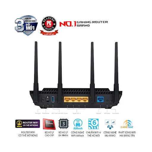 Router Wifi 6 Asus TUF-AX3000