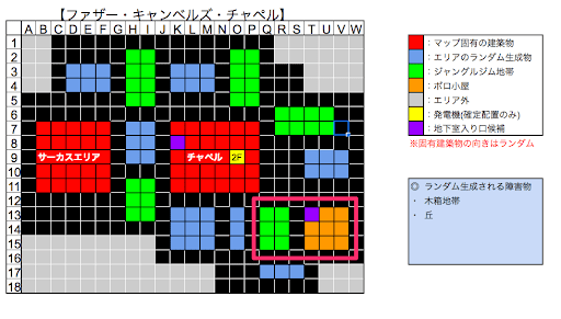 クロータスプレンアサイラムの小屋_マップ図