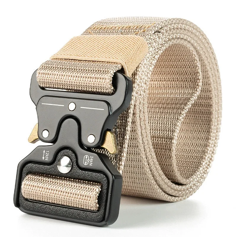 Men's Thick Canvas Tactical Belt Loop for Everyday Carry Durable and Heavy Duty Ideal for Outdoor Activities and Tactica