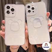 Ốp Điện Thoại Tpu Mềm Trong Suốt Hình Gấu Kaws 3D Thời Trang Thích Hợp Cho Iphone 11 7Plus 8Plus