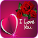 Romantic images, I love you, Roses and flowers Gif icon