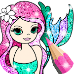 Cover Image of Download Mermaid Coloring Book Glitter 1.0.11.0 APK