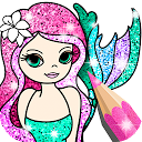 Télécharger Mermaid Coloring Book Glitter Installaller Dernier APK téléchargeur