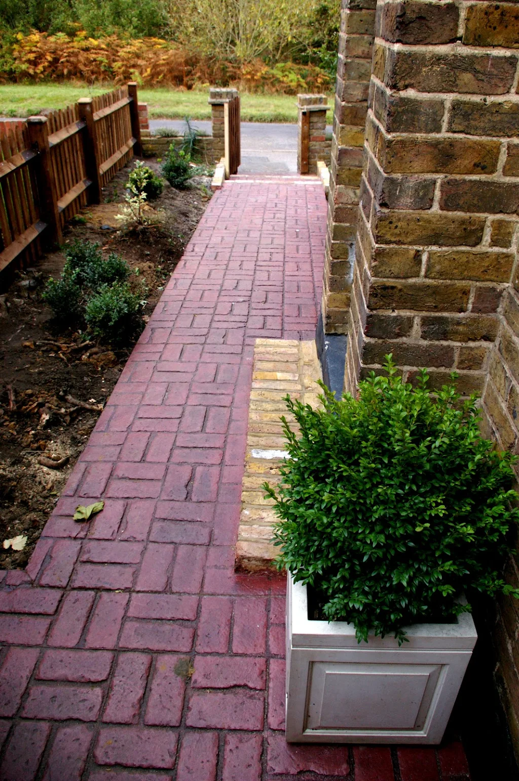 Old Brick Basketweave Pathway Epsom