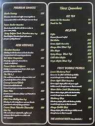 The London Shakes menu 1