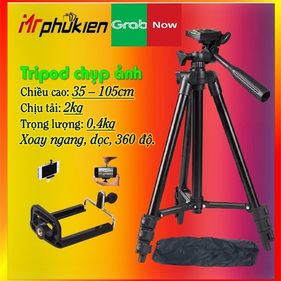 Gậy 3 Chân Livestream Chụp Hình Từ Xa, Tripod Chụp Ảnh Điện Thoại Quay Video Xếp Gọn Ms99 - Mrphukien