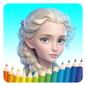 Ice Princess Coloring.