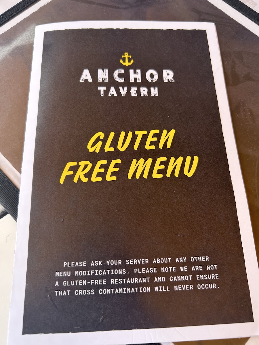 Gluten-Free at Anchor Tavern