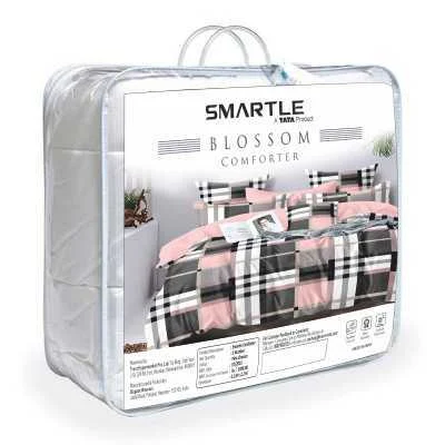 Smartle Double Bedsheet Comforter Checkers Pack Of 1