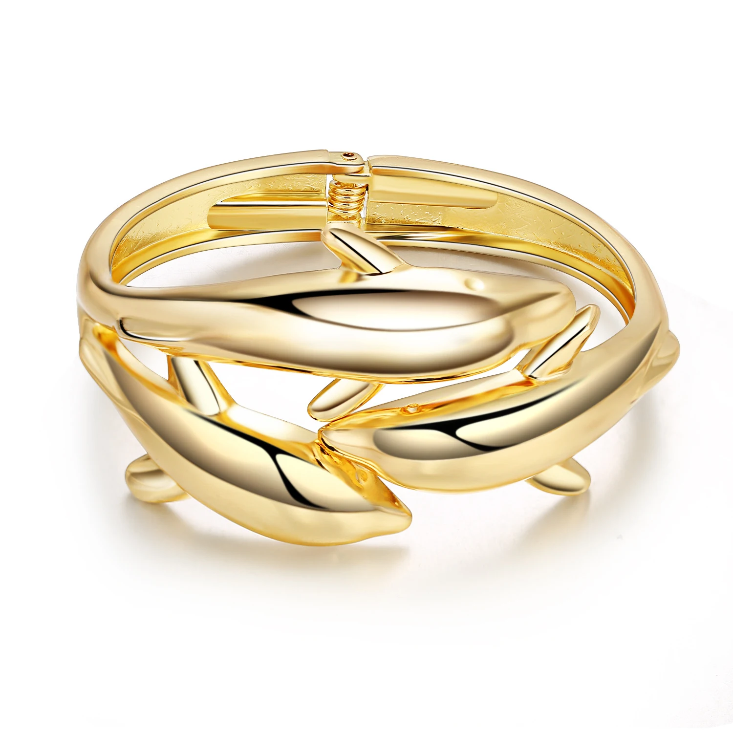 Title 1, Bracelet Printemps Dauphin Double Bloc de Coule...