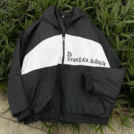 Áo Khoác Dù Jacket Xpkaeax.gang Màu Đen Và Xanh Cổ Vịt Khoác Ngoài Chống Nắng Form Rộng Nam Nữ, Áo Khoác Dù Local Brand Dày Dặn Unisex Oversize Chất Dù Dày Dặn 2 Lớp