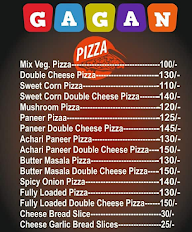 Gagan Pizza menu 1