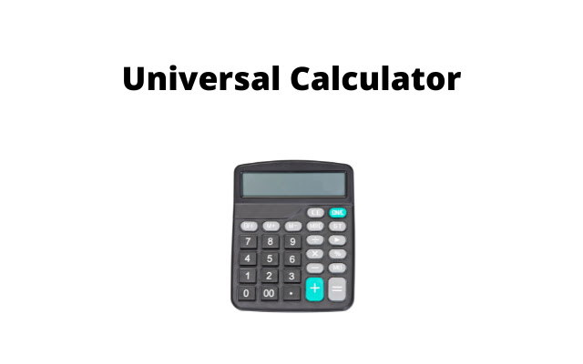 Universal Calculator chrome extension