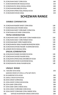 The Dosa Bazzar - 111 Kinds Of Dosa's menu 4