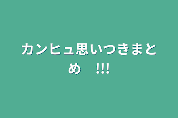 韓北のみまとめ（）