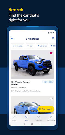 Screenshot CarMax: Used Cars for Sale