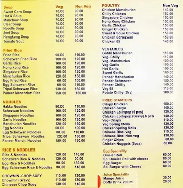 King Shawarma Restaurant & Chinese Fast Food menu 