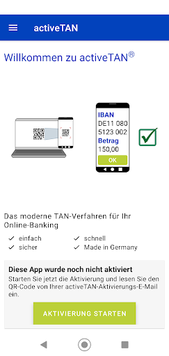 Screenshot TRUMPF Bank activeTAN