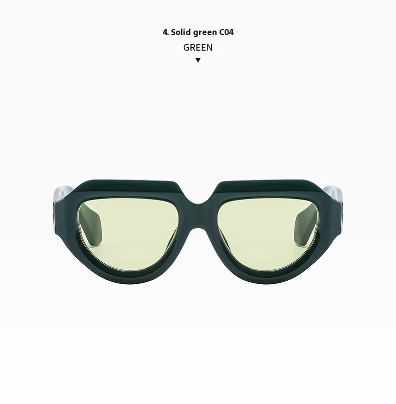 Gafas de sol irregulares de hombre estilo Hip Hop alta sensibilidad para un look urbano audaz y protección ocular superior.