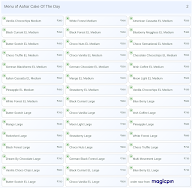 Aahar Cake Of The Day menu 2