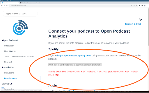 OpenPodcast Extension
