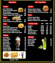 Al - Arabian Burger menu 1