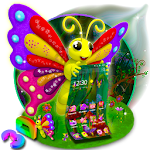 Cover Image of Download 3D Cute Buttefly Theme 1.3.6 APK