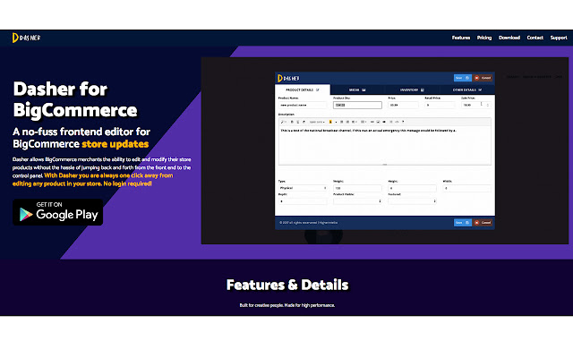 Dasher for BigCommerce