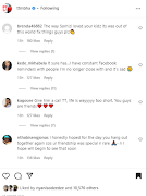 Comments on TT Mbha's Instagram post.