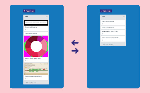 Hide images in trello