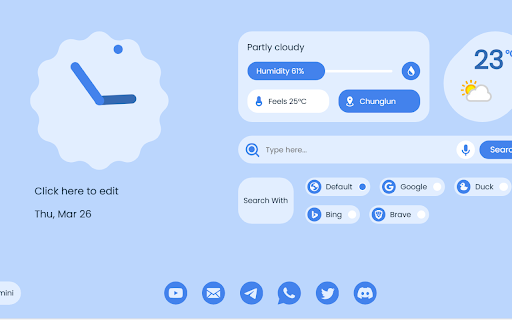 MYNT: Material You New Tab screenshot 1