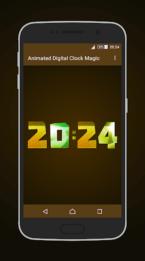 Animated Digital Clock Magic