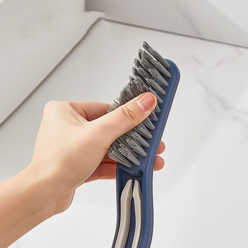 2-in-1 multifunctionele badkamer tegelvoeg reinigingsborstel, raamgroef borstel, handige hoekreinigings tool voor in huis.