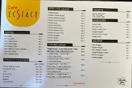 Cafe Ecstacy menu 2