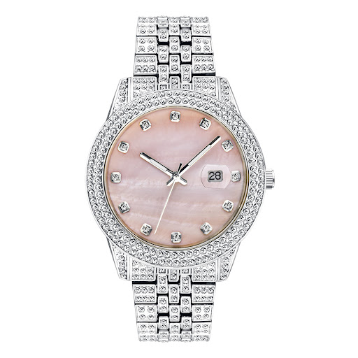 Title 3, Fashion Hip Hop Diamond Watch Full Diamond Lumi...