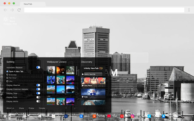 Baltimore New Tab Page HD Hot City Theme